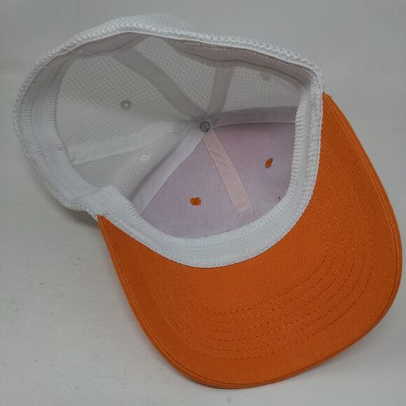 Autolite Fitted Mesh Back Hat Orange White Embroidered NASCAR Performance Logo - Picture 7 of 7